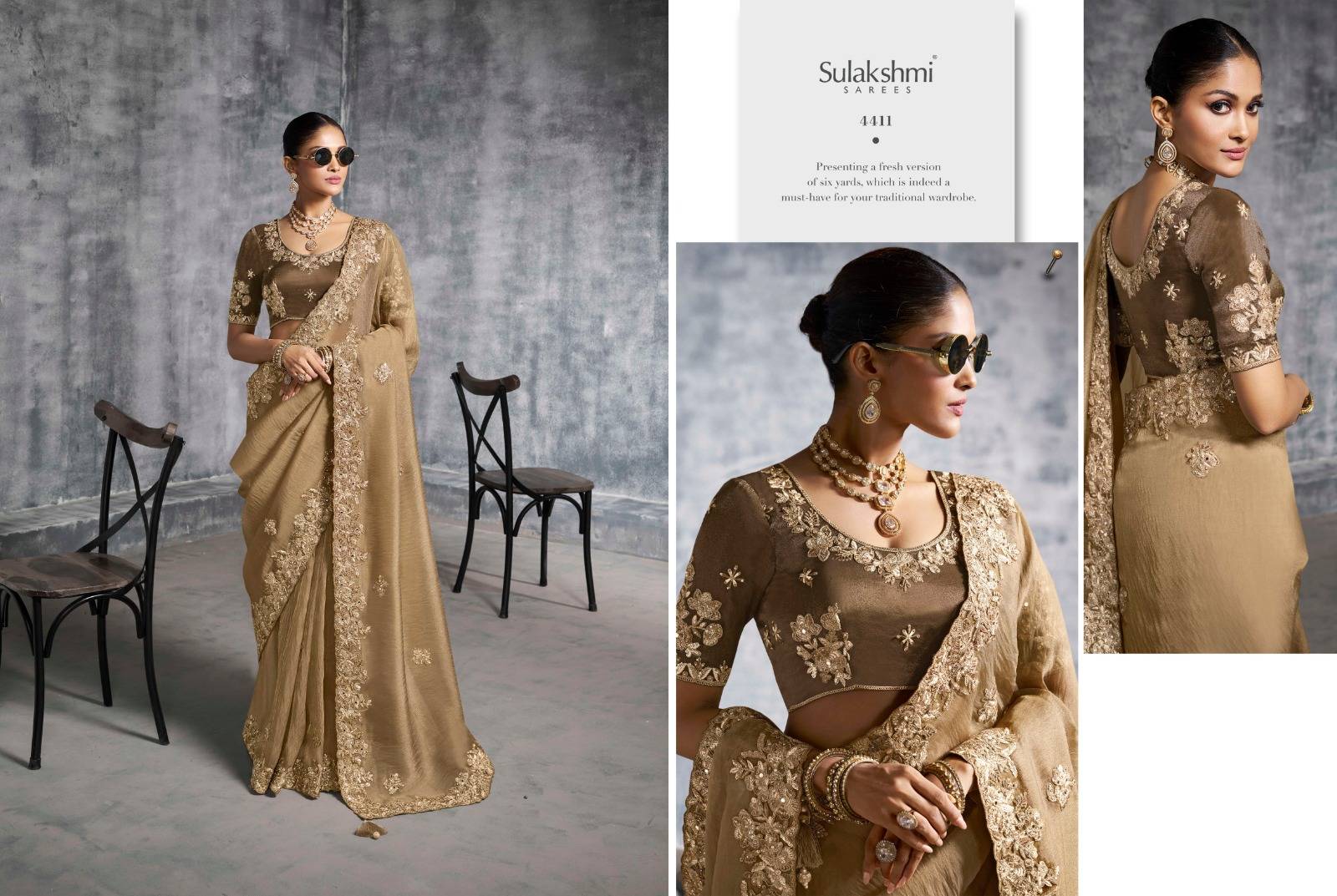 Kashira By Sulakshmi 4401 To 4412 Series Indian Traditional Wear Collection Fancy Colorful Party Wear Premium TissueSaree At Wholesale Price